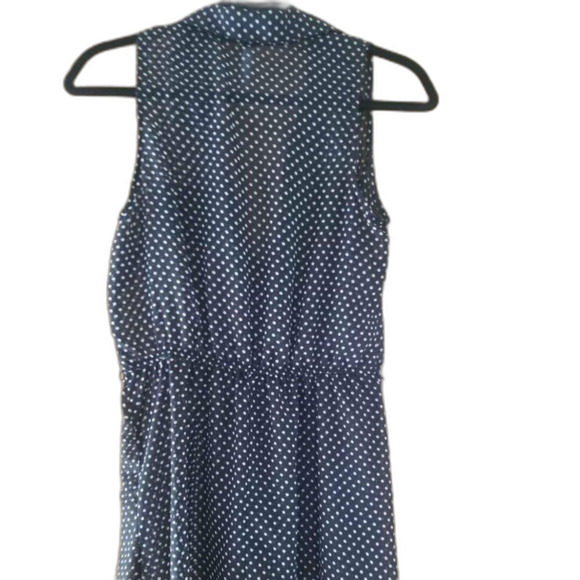 Xhilaration Sheer Black with White Polka Dot Sleeveless Dress Sz M - Picture 5 of 5
